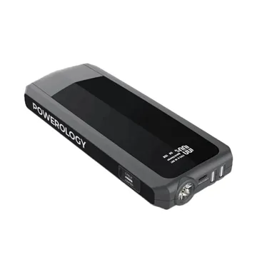 Powerology Emergency 12V Jump Starter with 16000 mAh Powerbank 18W PD QC3.0 – Black