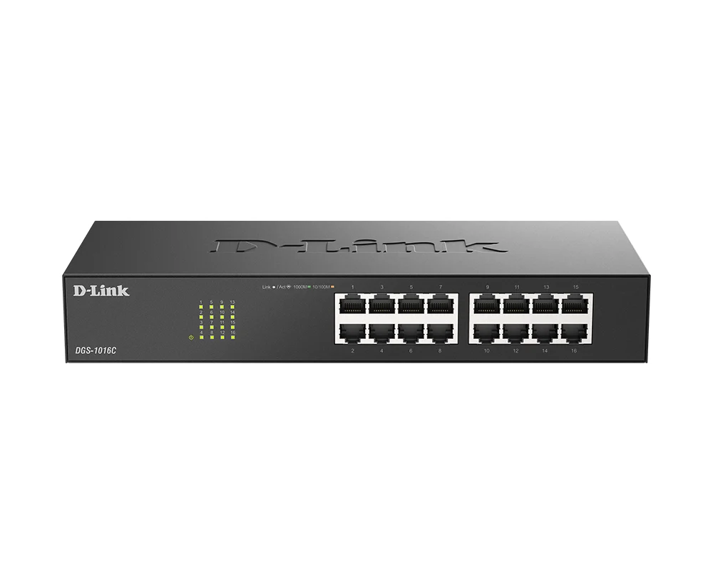 D-Link DGS-1016C 16-Port Gigabit Unmanaged Switch