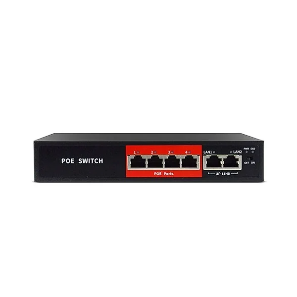 jvs s06 4p 65w 4port poe network switch