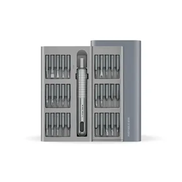 Promate 31-in-1 Precision Screwdriver Set with Ergonomic Handle and Slide in Aluminum Case