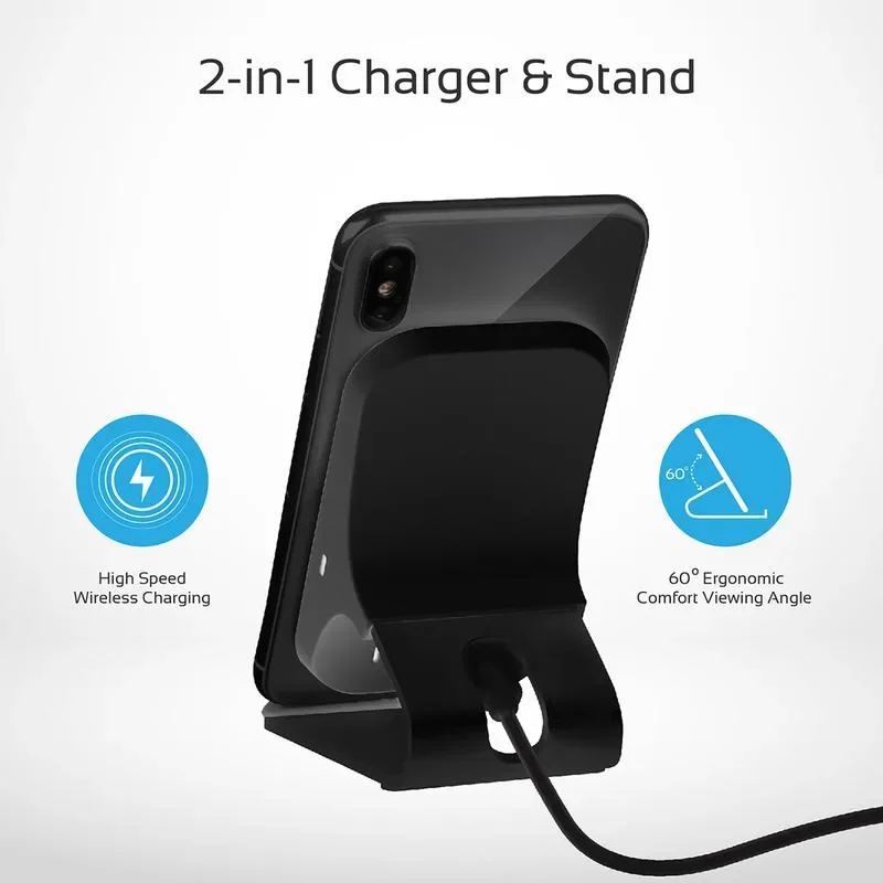 Promate Ultra-Fast 15W Wireless Charging Pad Stand