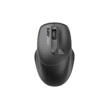 Promate EZGrip Ergonomic Wireless Mouse – Black