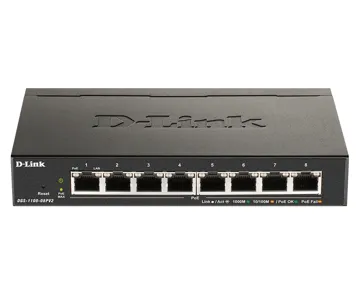 D-Link DGS-1100-08PV2 8-Port Gigabit PoE Smart Managed Switch