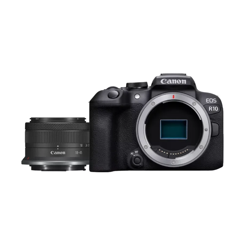 Canon EOS R10 Mirrorless Camera With RF-S 18-45mm Lens-4K Quality Recording 24.2MP Black