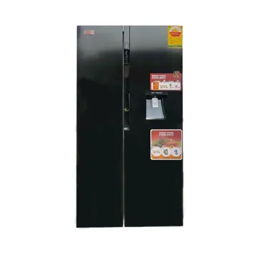 Zara Fridge Side By Side 527 Litres Net Black Water Dispenser
