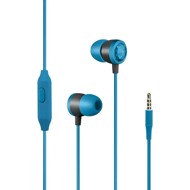 Promate Metallic HiFi Stereo In-Ear Wired Earphones Blue