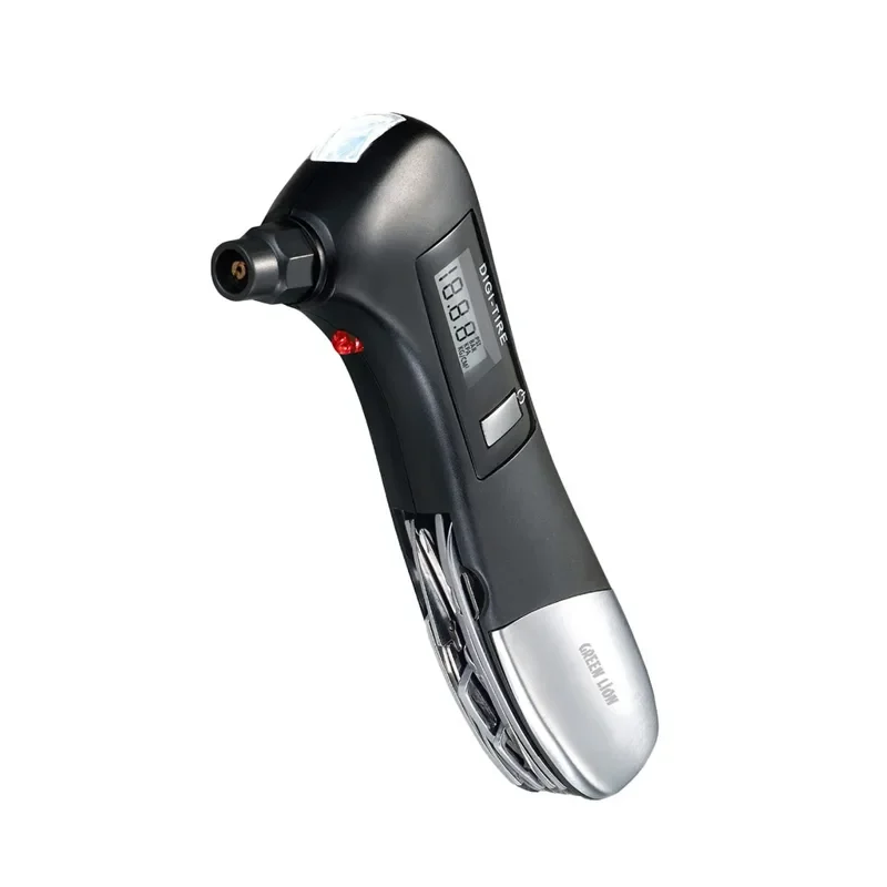Green Lion Digital Tire Pressure Gauge 9 In 1 Rescue Tool – Black