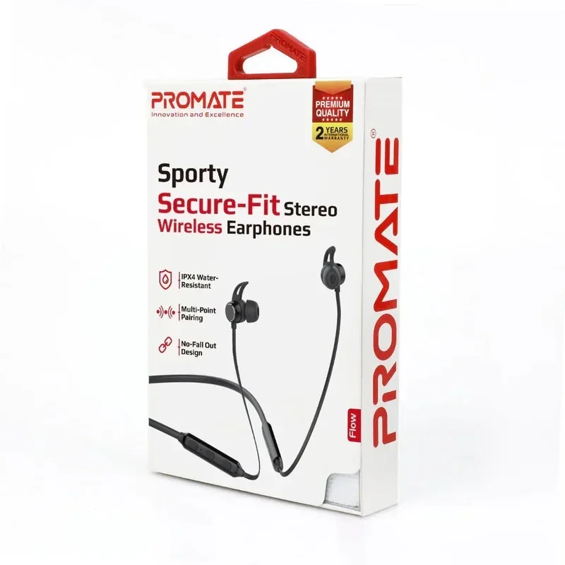 Promate Sporty Secure-Fit Stereo Wireless Earphones