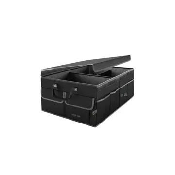 Green Lion Car Trunk Organizer 57L – Black