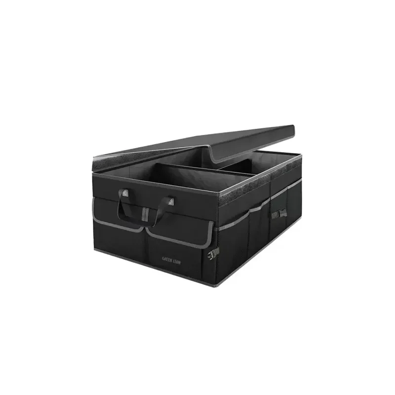 Green Lion Car Trunk Organizer 57L – Black