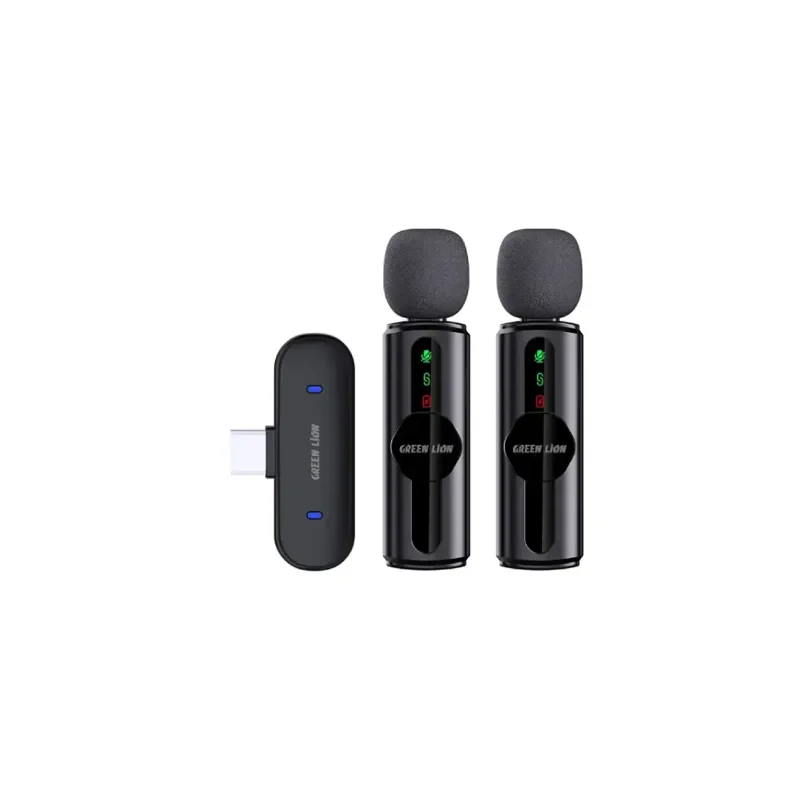 Green Lion Microphone 3-Level Noise Cancellation – Black