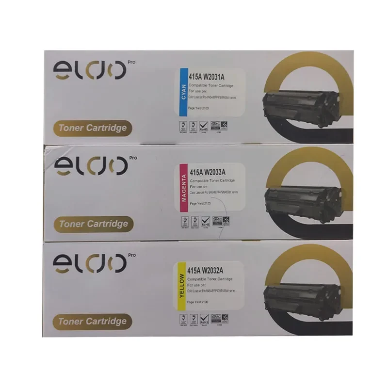 Eldo Compatible Toner 415A Cyan, Magenta, Yellow