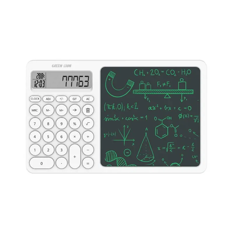 Green Lion CalcWrite Pro Calculator-Writing Pad Combo – White