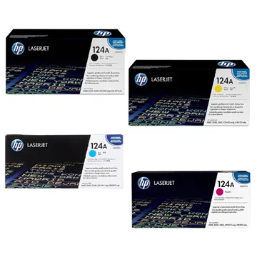 HP Original 124A Cyan, Magenta, Yellow Toner Cartridge
