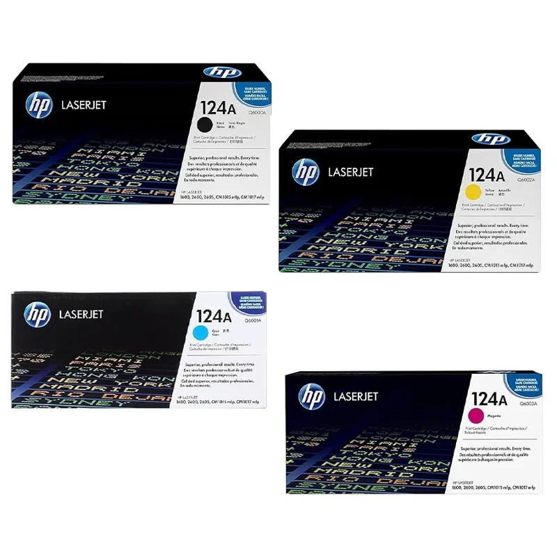 HP Original 124A Cyan, Magenta, Yellow Toner Cartridge
