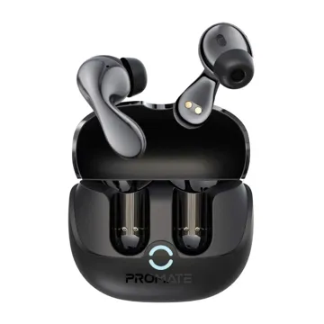 Promate High Fidelity TWS BT V5.4 Hybrid ANC Earbuds, Intellitouch