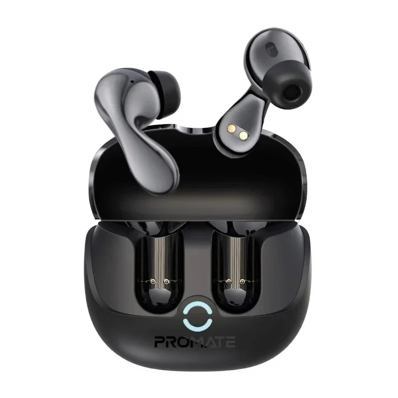 Promate High Fidelity TWS BT V5.4 Hybrid ANC Earbuds, Intellitouch