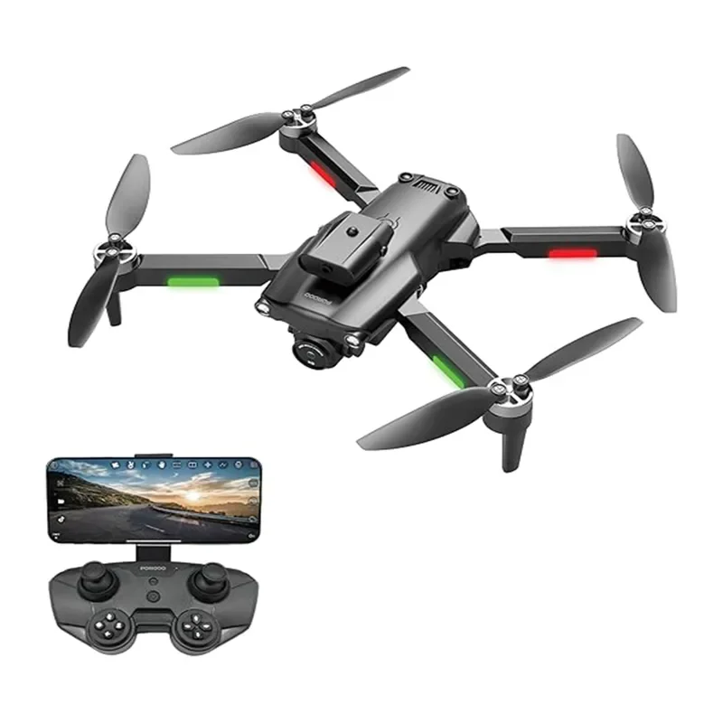 Porodo R/C Folding Drone With Brushless Motor and Infrared Obstacle Avoidance – Black