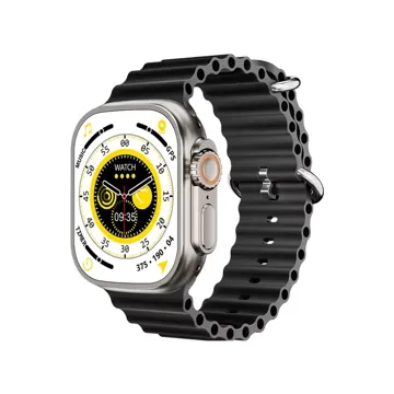 Porodo Smart Watch Ultra Ultimo Titan with Alpine Band and Ocean Band -Black Strap