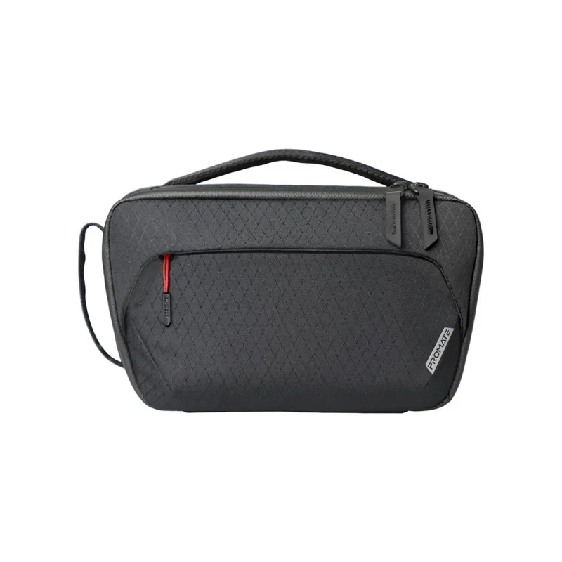 Promate Versatile Tech Essential Organizer Pouch Bag with Multiple Pockets – Black