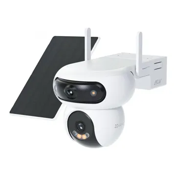 Ezviz Dual-Lens All-Day Recording Wi-Fi Camera + Solar Panel 8W 4G