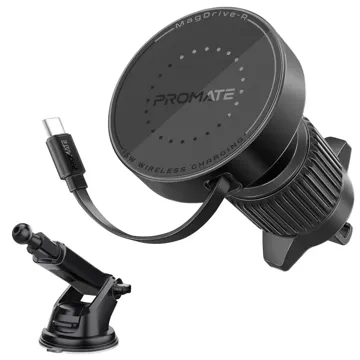 Promate Cradleless 15W MagSafe Compatible Wireless Car Charger