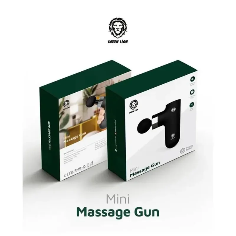 Green Lion Mini Massage Gun 800mAh 40W – Black