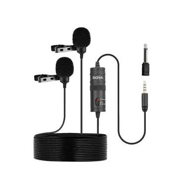 Boya Dual Omni Directional Lavalier Microphone