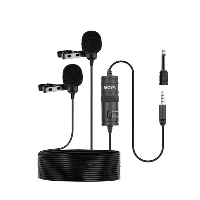 Boya Dual Omni Directional Lavalier Microphone
