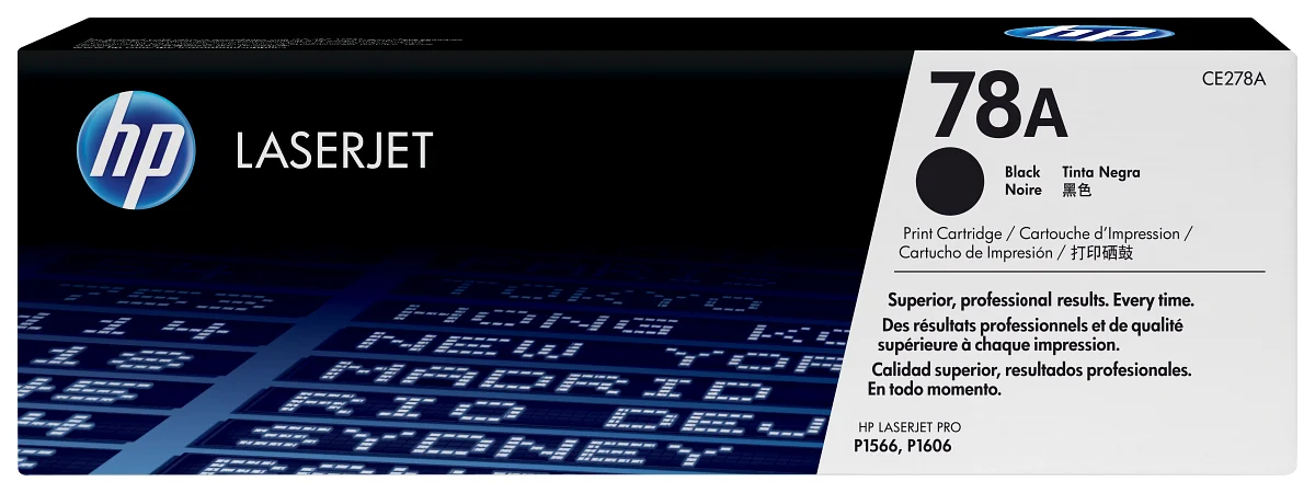 HP 78A Black LaserJet Toner Cartridge (CE278A)