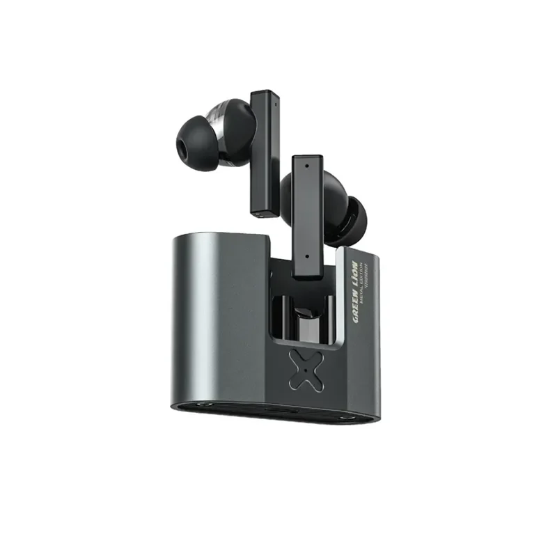Green Lion ZINC X Metal Earbuds TWS with ANC – Black