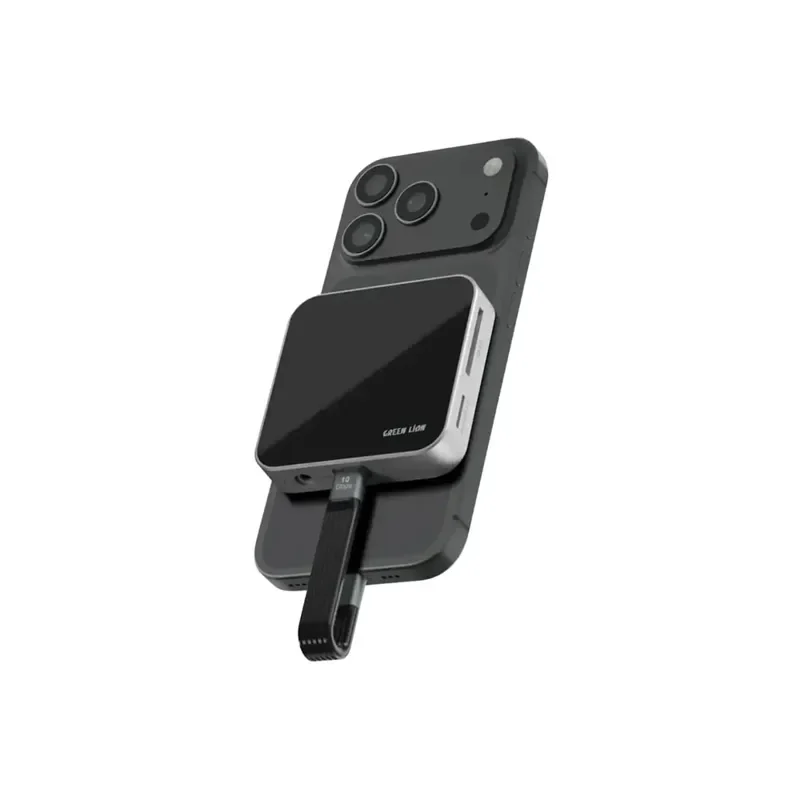 Green Lion 8-in-1 Hub Multi Device Support – Black