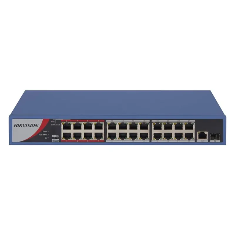Hikvisiom 24 Port Fast Ethernet Unmanaged POE Switch