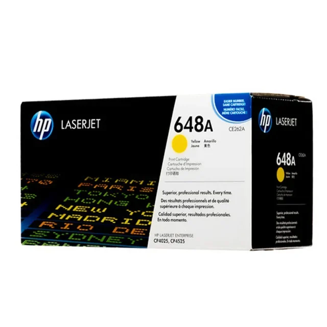 HP CE262A (648A) Original Laser Jet Toner Cartridge | Yellow